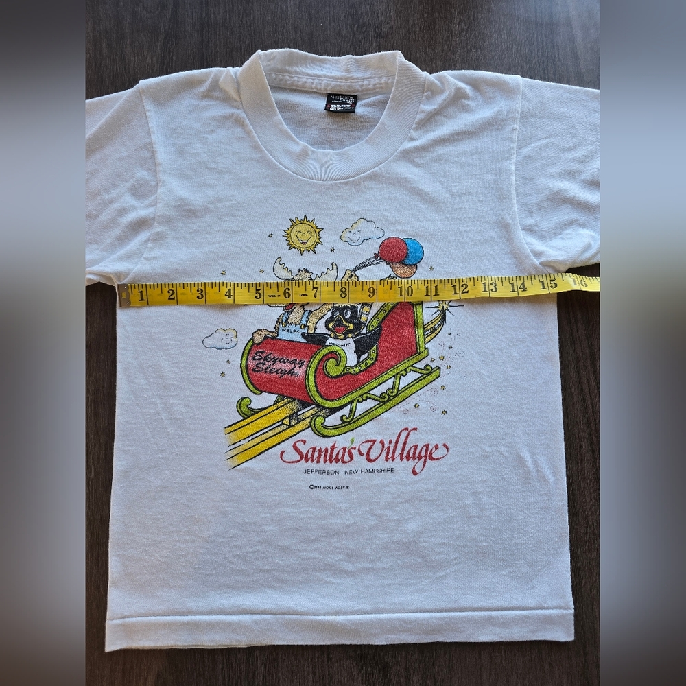Vintage 1993 Santas Village New Hampshire Tee Cotton Blend Clean Collectible - Picture 4 of 5